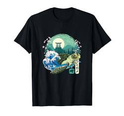 Japanische Meeresschildkröte, große Welle Kanagawa, japanische Vintage-Kunst T-Shirt von Japanese The Great Wave Kanagawa Japan Vintage Art