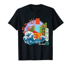 Tel Aviv Israel Japanische Große Welle Kanagawa T-Shirt von Japanese The Great Wave Kanagawa Japan Vintage Art