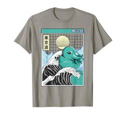 Sea Monster Gummiente Kanagawa Wave Japan Anime Vaporwave T-Shirt von Japanese Vaporwave Aesthetic Art By Tokyo Waves