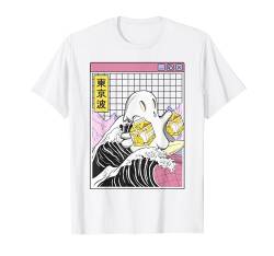Surfen Ghost Banane Milchkartons Japan Kawaii Vaporwave T-Shirt von Japanese Vaporwave Aesthetic Art By Tokyo Waves