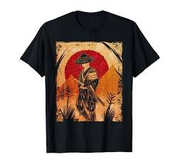 Samurai Japanische Kunst Vintage Kämpfer Retro T-Shirt von Japanischer Samurai aus Kunst und Kleidung