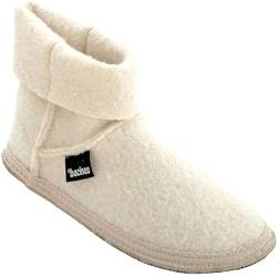 Damen Ankle Boots Hausschuhe - Filzpantoffeln aus Schafswolle - Warme Pantoffeln Größe 36-42 EU - Winterhausschuhe von Japanwelt
