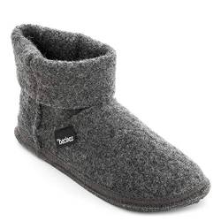 Damen Ankle Boots Hausschuhe - Filzpantoffeln aus Schafswolle - Warme Pantoffeln Größe 36-42 EU - Winterhausschuhe von Japanwelt