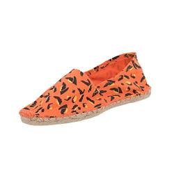 Japanwelt Damen Espadrilles Canvas Leoparden Muster Sommer Leo Slipper Viele Farben Größe 39 von Japanwelt