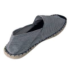 Japanwelt Espadrilles für Damen & Herren I Stripes - Sommerlatschen Latschen Sommer Slipper Sommerschuhe Freizeitschuhe Flache-Schuhe Leinenschuhe Canvas Damen-Slip-On Unisex, atmungsaktiv & bequem von Japanwelt