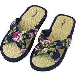 Japanwelt Les Tongs Zimtlatschen Flower Cross - gesunde Zimtsandalen mit Zimtsohlen aus Vietnam - Unisex Größe 37/38 EU von Japanwelt