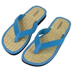 Japanwelt Les Tongs Zimtlatschen Y-Basic Blue - gesunde Zimtsandalen mit Zimtsohlen aus Vietnam - Unisex Größe 39/40 EU Blau von Japanwelt