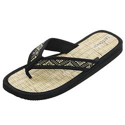 Japanwelt Zimtlatschen I Les Tongs Brokat, offene Zimt-Sandalen japanische-Schuhe Zimtschuhe Flip-Flops-Damen Anti-Schweiß Zehentrenner Latschen, vegane & gesunde Zimtsohle für Damen & Herren von Japanwelt