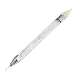 Stabiler und langlebiger Nail Art Dotting Pen, stilvoller und wunderschöner modischer Nagel-Strass-Picker,(White crayon) von Jarchii