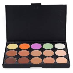 JacCherry Concealer Palette Abdeckcreme Camouflage Kosmetikum mit 15 Farben Mode - Perfekt für tägliche Make up #3 von JasCherry