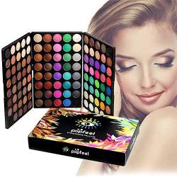 JasCherry 120 Farben Schimmern Lidschatten Makeup Paletten - Sleek Puder Augenschatten Make Up Etui Box - Satte Farben Kosmetik Eyeshadow Palette von JasCherry