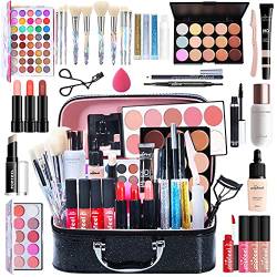 JasCherry All-in-One Professionelles Make-up-Set mit Lidschatten, Palette mit Lippenstift, KIT014 von JasCherry