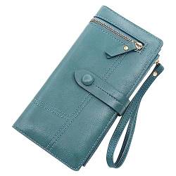 Jaskdconsy Damen-Geldbörse, modisches Muster, einfarbig, praktische Handtasche mit Reißverschluss Brieftasche Damen Klein Vintage von Jaskdconsy