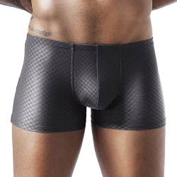 Jaskdconsy Sommer weich dünne transparente Eisseide Boxer atmungsaktiv Männer Taille Nicht-Unterwäsche Unterhose Boxershorts Herren Einzeln von Jaskdconsy