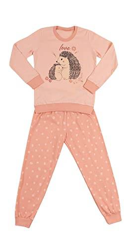 Jasmil Mädchen lang Pyjama 100% Baumwolle Große D1628-12 von Jasmil