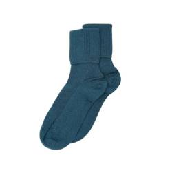 Jasmine Silk Damensocken aus Kaschmir, hergestellt in Schottland für Damen, blaugrün, 3-7 von Jasmine Silk