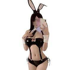 JasmyGirls Sexy Bunny Kostüm Cosplay Dessous Maid Outfit Anime Bikini Goth Leder Einteiliger Bodysuit Kawaii Lolita Roleplay von JasmyGirls