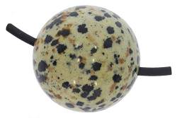 Jaspis Dalmatiner Kugel Schmuck Wellness Anhänger 25mm *** mit oder ohne Bohrung *** Wir Bohren die Steinkugel mit Bohrung inkl. Lederband von Jaspis