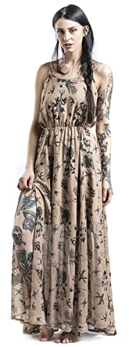 Jawbreaker Apothecary Master Sundress Frauen Langes Kleid beige L von Jawbreaker