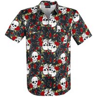 Jawbreaker - Gothic Kurzarmhemd - Skull - S bis XXL - für Männer - Größe XXL - schwarz von Jawbreaker