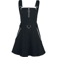 Jawbreaker - Gothic Kurzes Kleid - Love Me Right Dungeree Style Dress - S bis XXL - für Damen - Größe L - schwarz von Jawbreaker