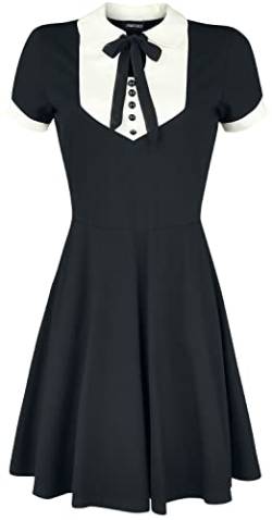 Jawbreaker In A Mood Tie Neck Dress Frauen Kurzes Kleid schwarz/weiß 3XL von Jawbreaker