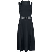 Jawbreaker Kleid knielang - Midi Dress With Shoulder Slashes - XS bis 4XL - für Damen - Größe M - schwarz von Jawbreaker
