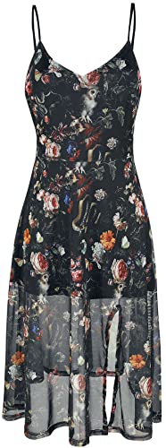 Jawbreaker Night Garden Print Midi Dress Frauen Mittellanges Kleid Multicolor XS von Jawbreaker