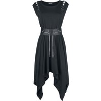 Jawbreaker - Rockabilly Kleid knielang - Vampire Midi Dress - S bis 4XL - für Damen - Größe 3XL - schwarz von Jawbreaker