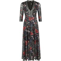 Jawbreaker - Rockabilly Kleid lang - Night Meadow Maxi Dress - XS bis XXL - für Damen - Größe L - multicolor von Jawbreaker