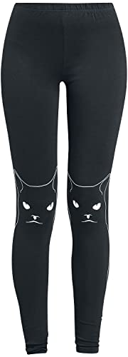 Jawbreaker Salem Grumpy Kitty Frauen Leggings schwarz XL von Jawbreaker