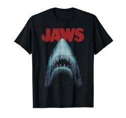 Jaws Distressed Shark Portrait Logo T-Shirt von Jaws