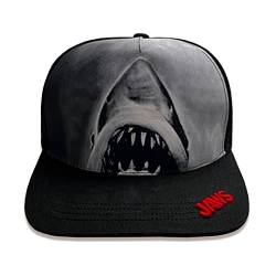 Jaws Herren Sublimated Print Black Snapback Baseball Cap, Schwarz, Einheitsgröße von Heroes Inc.