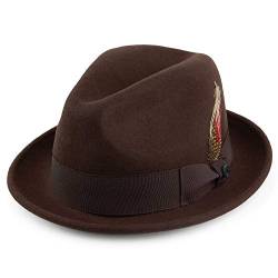 Jaxon & James Knautschbarer Blues Trilby Hut - Braun - L von Jaxon & James