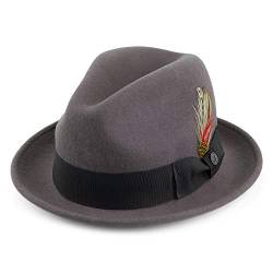 Jaxon & James Knautschbarer Blues Trilby Hut - Grau - XL von Jaxon & James