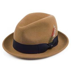 Jaxon & James Knautschbarer Blues Trilby Hut - Pekan - L von Jaxon & James