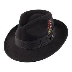 Jaxon & James Knautschbarer C-Krone Fedora - Schwarz - L von Jaxon & James