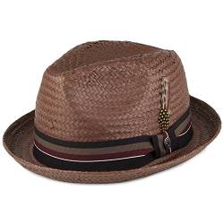 Jaxon & James Tribeca Trilby Strohhut - Braun - XL von Jaxon & James