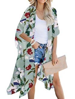 JayscreateEU Damen Sommer Kimono Cardigan Bikini Bluse Strandmode von JayscreateEU