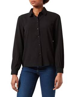 JDY Damen JDYBROOKE L/S Shirt WVN NOOS Bluse, Black, 34 von JdY