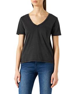 JDY Damen JDYFAROCK S/S V-Neck TOP JRS NOOS T-Shirt, Black, XS von JdY