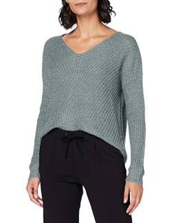 JDY Damen JDYNEW Megan L/S KNT NOOS Pullover, Abyss/Detail:W. Black PLY, S von JdY