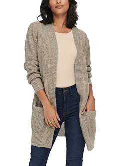 JDY Damen JDYmiggy Megan L/S Cardigan Knt Noos Strickjacke, Cement, L von JdY