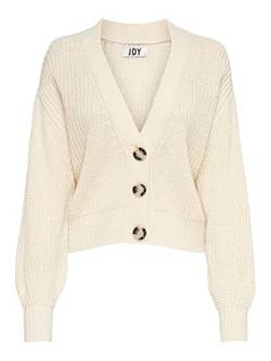 JDY Damen Jdyjusty L/S Short Cardigan Knt Noos, Eggnog, XS von JdY