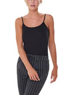 JDY Damen Top JDYAVA Singlet JRS NOOS, Black, M von JdY