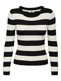 JDYPLUM L/S O-Neck Stripe Pull. KNT NOOS von JdY