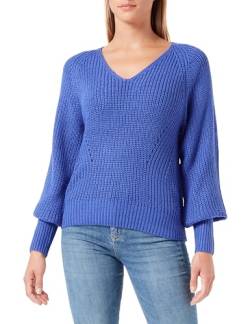 JdY Damen JDYJUSTY L/S V-Neck Pullover KNT NOOS Strickpullover, Dazzling Blue, Small von JdY