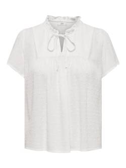 JdY Damen JDYLIMA Life S/S TOP WVN NOOS Bluse, Cloud Dancer, 40 von JdY