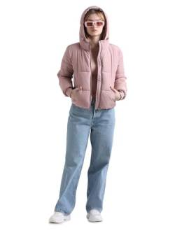 JdY Damen JDYNEWERICA Short Hood Jacket OTW NOOS Steppjacke, Woodrose/Detail:Silver Zipper, M von JdY