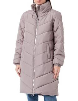 JdY Damen JDYNEWFINNO Long Padded Jacket OTW New Jacke, Driftwood/Detail:Silver Zip, XL von JdY